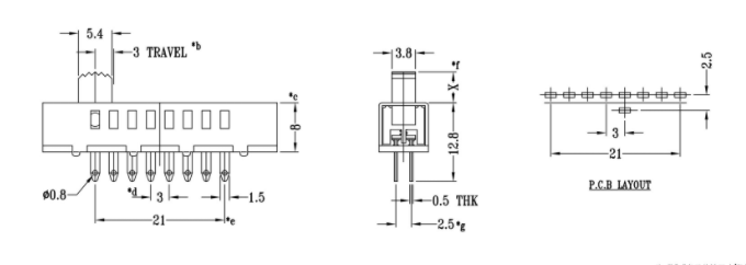 8檔撥動(dòng)開(kāi)關(guān)接線圖 8檔撥動(dòng)開(kāi)關(guān)接線圖